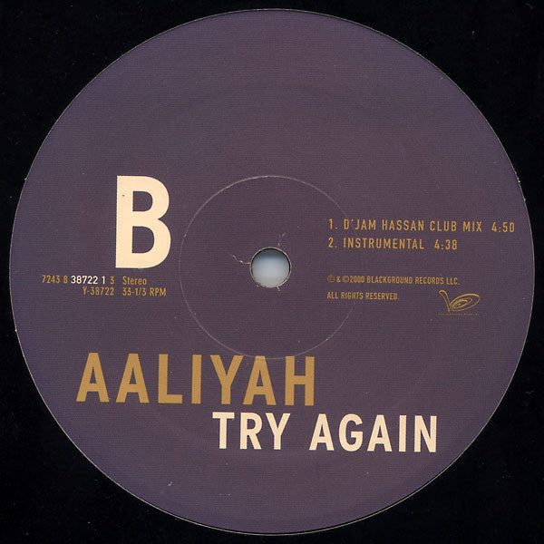 Aaliyah - Try Again (12"", Single)