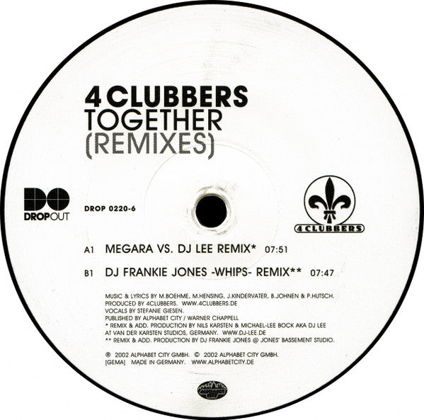 4 Clubbers - Together (Remixes) (12"")