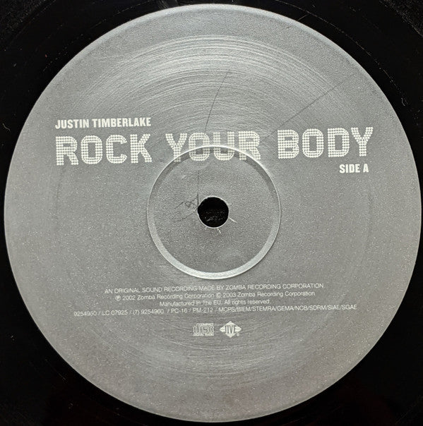 Justin Timberlake - Rock Your Body (12"")