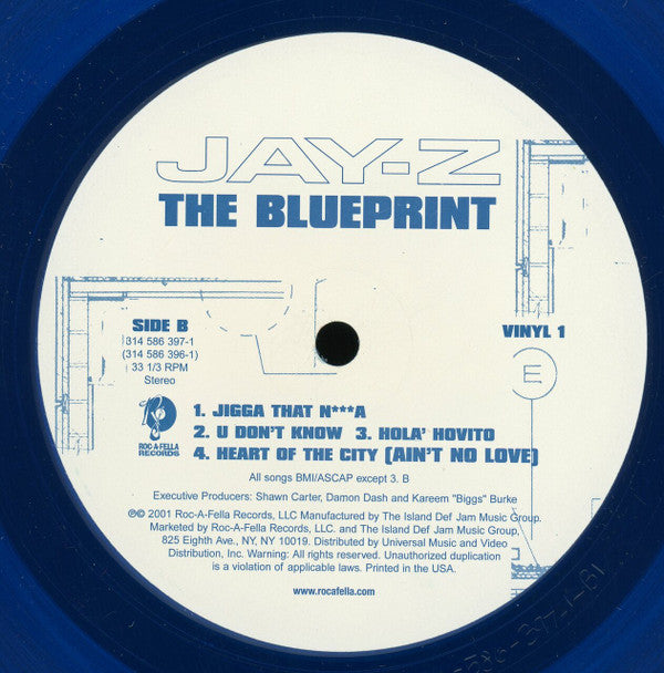 Jay-Z - The Blueprint (2xLP, Album, Ltd, Blu)