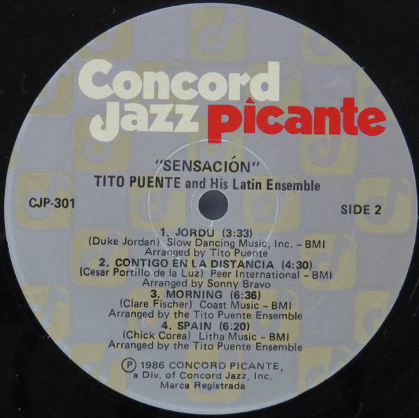 Tito Puente And His Latin Ensemble* - Sensacion (LP, Album)