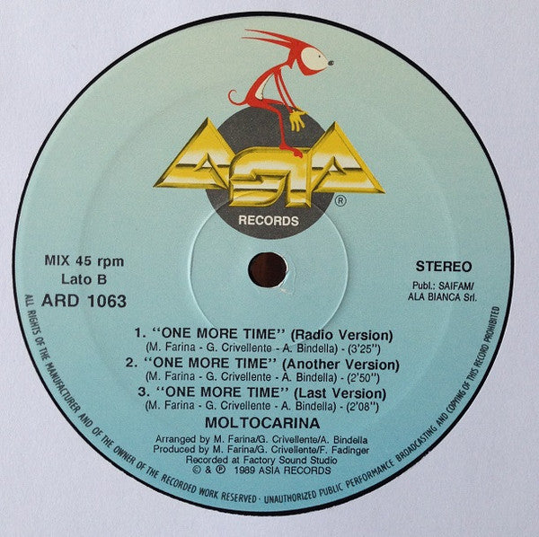 Moltocarina - One More Time (12"")