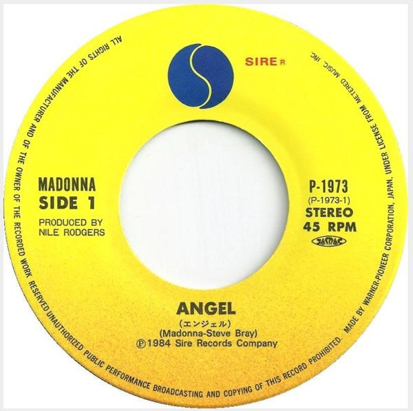 マドンナ* = Madonna - Angel = エンジェル (7"", Single)