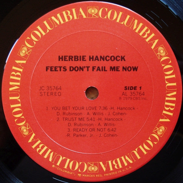 Herbie Hancock - Feets Don't Fail Me Now (LP, Album, Pit)