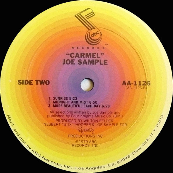 Joe Sample - Carmel (LP, Album, San)