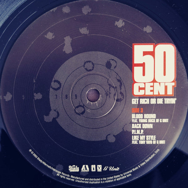 50 Cent - Get Rich Or Die Tryin' (2xLP, Album)