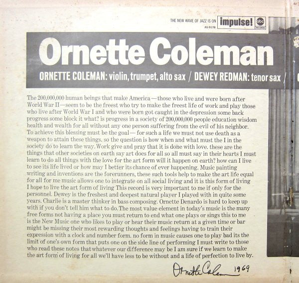 Ornette Coleman - Ornette At 12 (LP, Album)