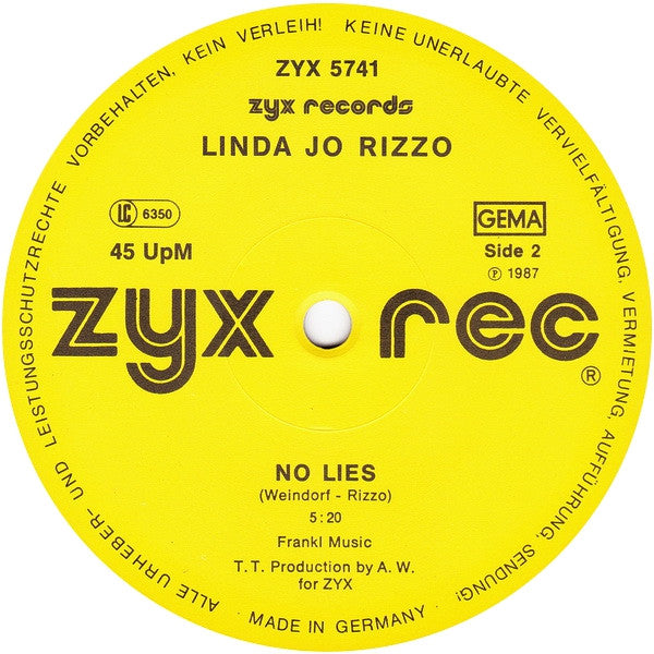 Linda Jo Rizzo - Perfect Love (12"", Maxi)