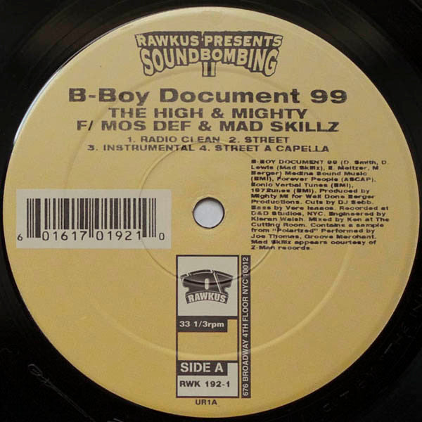 The High & Mighty - B-Boy Document 99 / Chaos(12")
