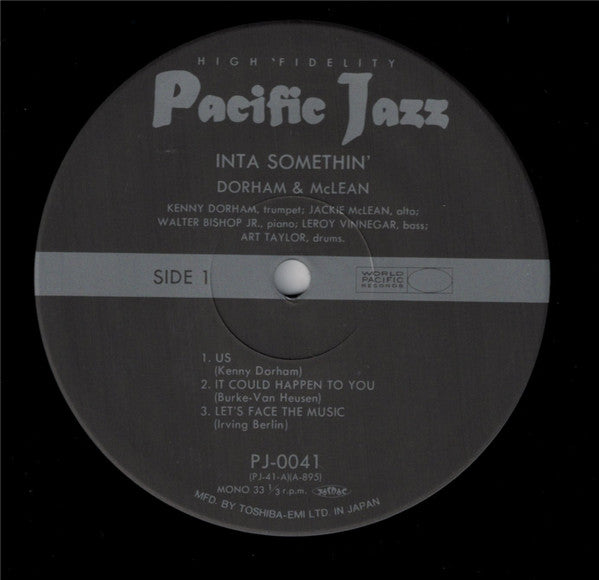 Kenny Dorham & Jackie McLean - Inta Somethin' (LP, Album, Mono, RE)