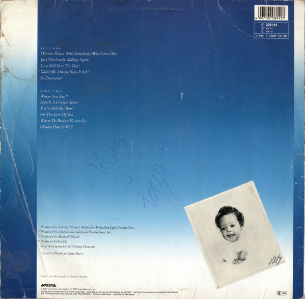 Whitney Houston - Whitney (LP, Album)