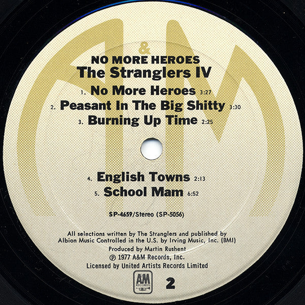 The Stranglers - No More Heroes (LP, Album, Mon)