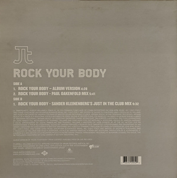 Justin Timberlake - Rock Your Body (12"")