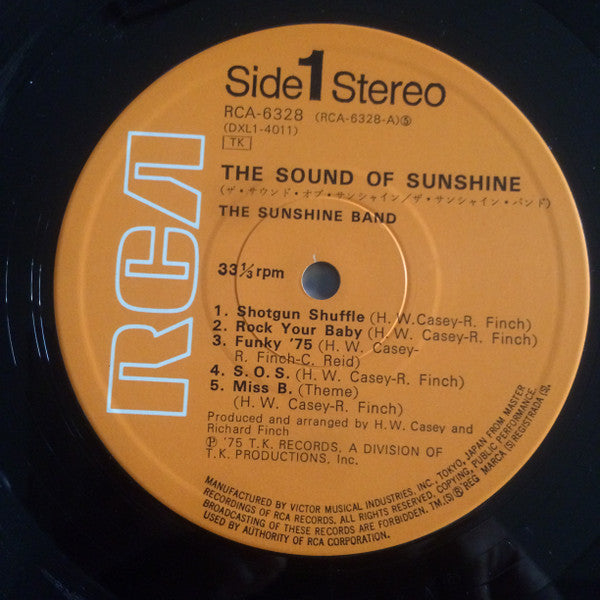 The Sunshine Band - The Sound Of Sunshine (LP, Album)