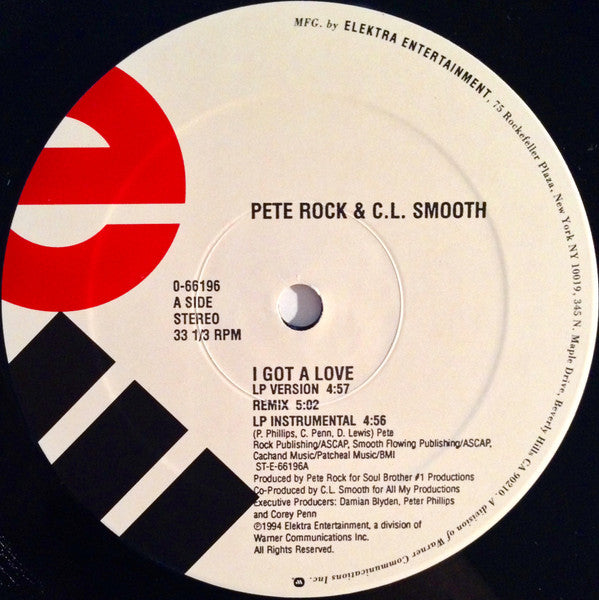 Pete Rock & C.L. Smooth - I Got A Love (12"", Single)