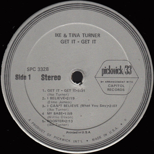 Ike & Tina Turner - Get It - Get It (LP, Album, RE)