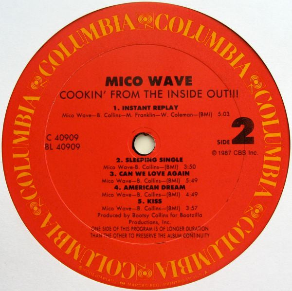 Mico Wave - Cookin' From The Inside Out!!! (LP, Album)