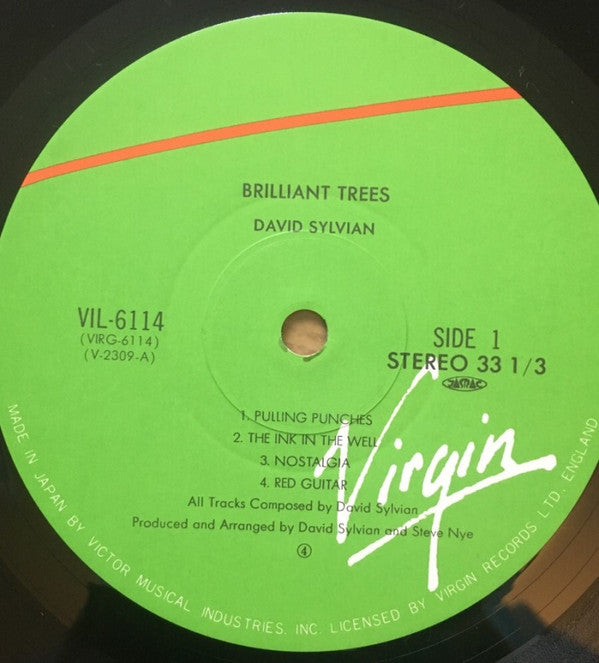 David Sylvian = デヴィッド・シルビアン* - Brilliant Trees (LP, Album)