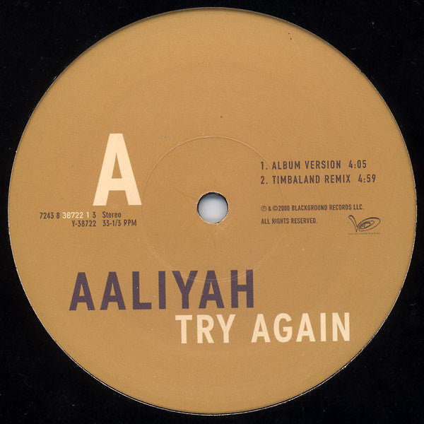 Aaliyah - Try Again (12"", Single)