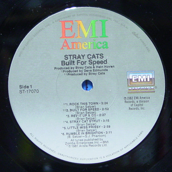 Stray Cats - Built For Speed (LP, Album, Comp)