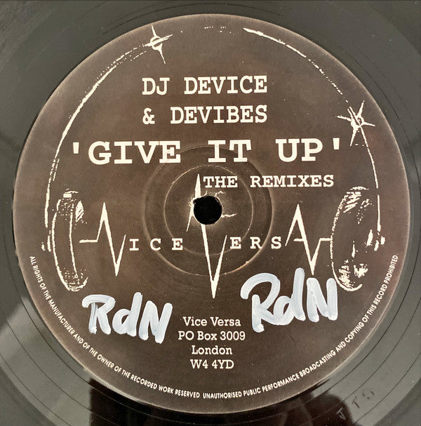 DJ Device & Devibes - Give It Up (The Remixes) (12"")