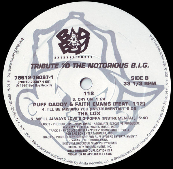 Puff Daddy - Tribute To The Notorious B.I.G.(12")
