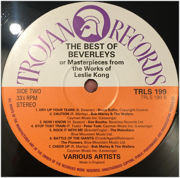 Various - The Best Of Beverley's Records (Or Masterpieces From The ...