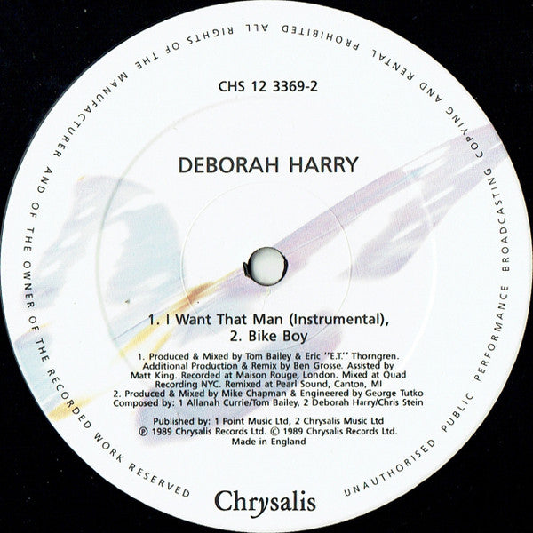 Deborah Harry - I Want That Man (12"", Single)