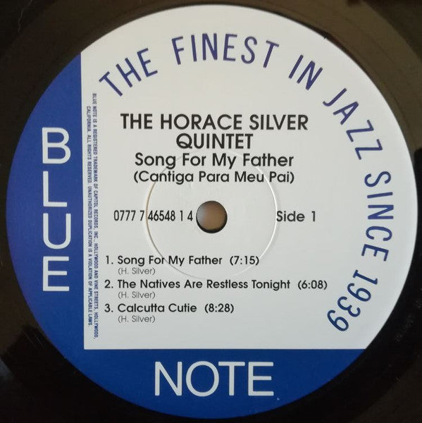 The Horace Silver Quintet - Song For My Father (LP, Album, RE, Aud)