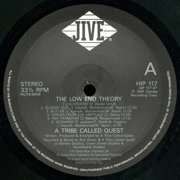 A Tribe Called Quest - The Low End Theory (LP, Album)