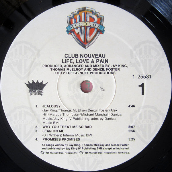Club Nouveau - Life, Love & Pain (LP, Album)