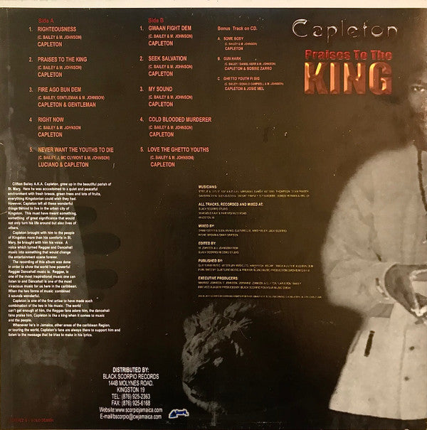 Capleton - Praises To The King (LP, Album)