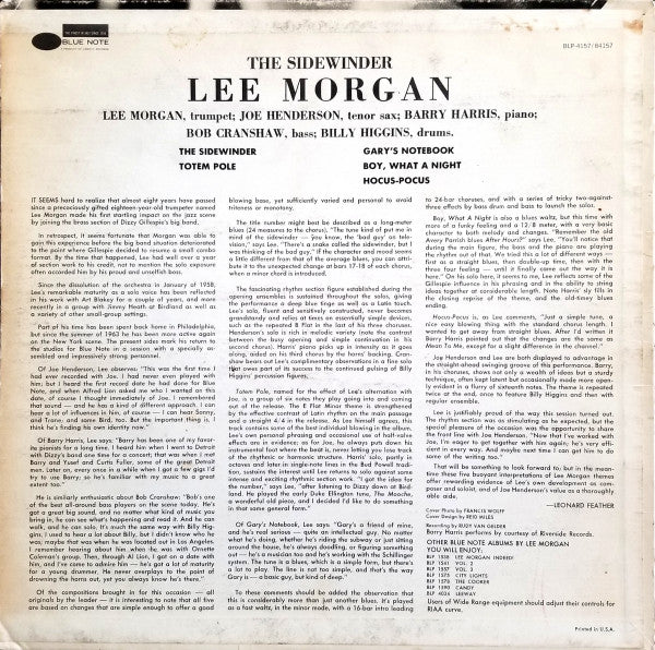 Lee Morgan - The Sidewinder (LP, Album, RE, 2nd)