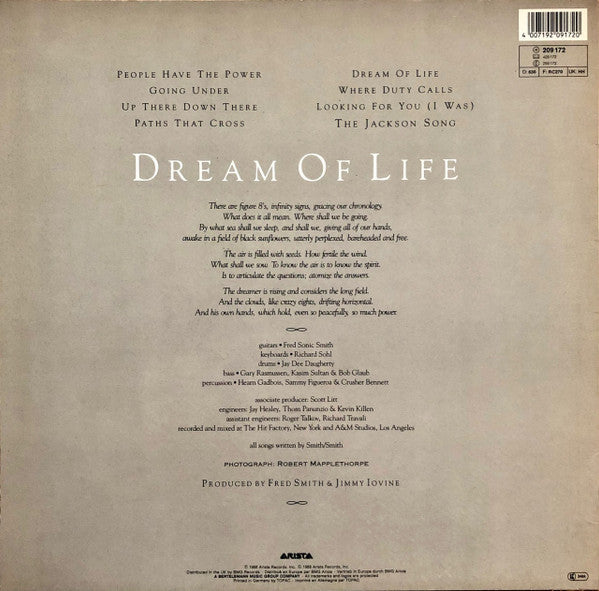 Patti Smith - Dream Of Life (LP, Album)