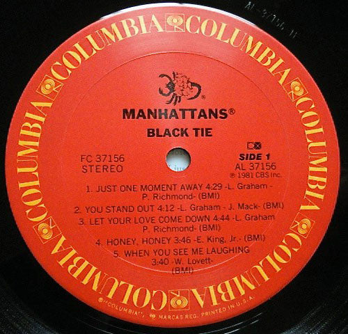 The Manhattans* - Black Tie (LP, Album)