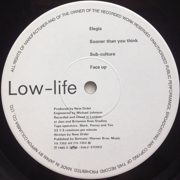 New Order = ニュー・オーダー* - Low-Life = ロウ・ライフ (LP, Album)