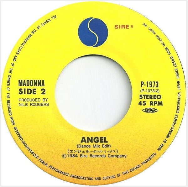 マドンナ* = Madonna - Angel = エンジェル (7"", Single)