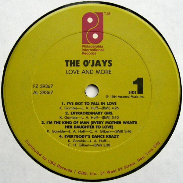 The O'Jays - Love And More (LP, Album, Car)