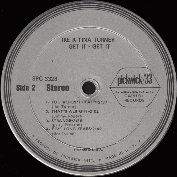 Ike & Tina Turner - Get It - Get It (LP, Album, RE)