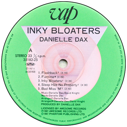 Danielle Dax - Inky Bloaters (LP, Album)