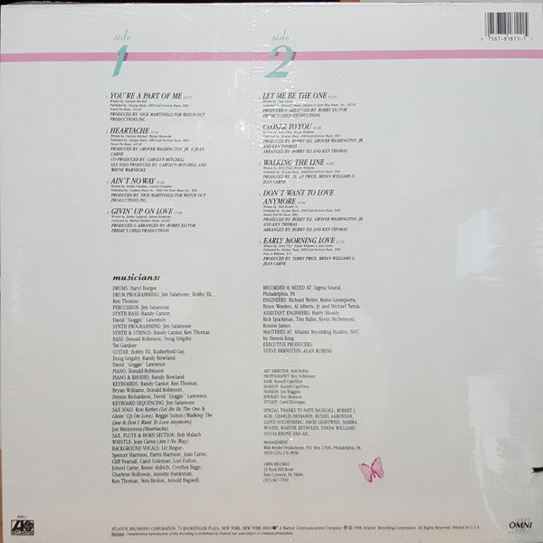 Jean Carne* - You're A Part Of Me (LP, Album)