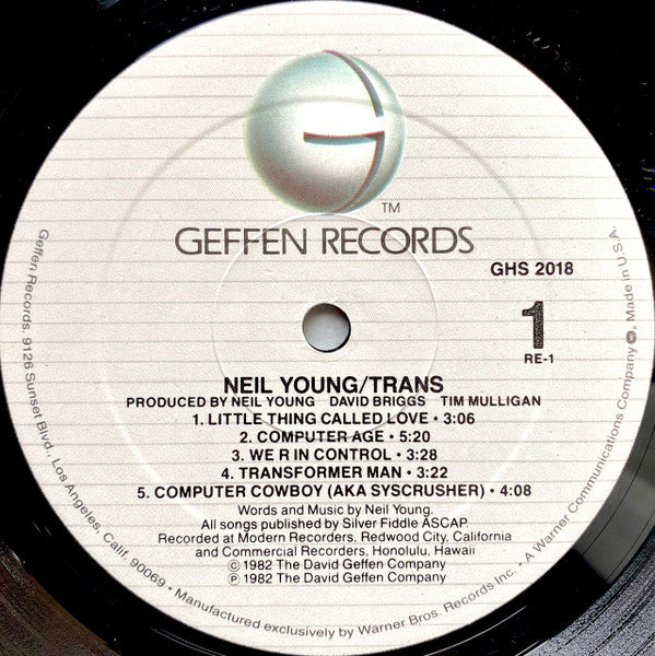 Neil Young - Trans (LP, Album, M/Print, Spe)