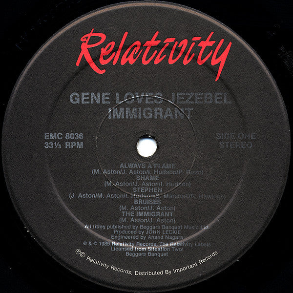 Gene Loves Jezebel - Immigrant (LP, Album)