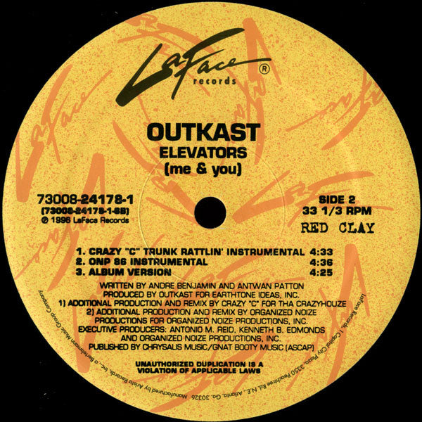 OutKast - Elevators (Me & You) (12"")