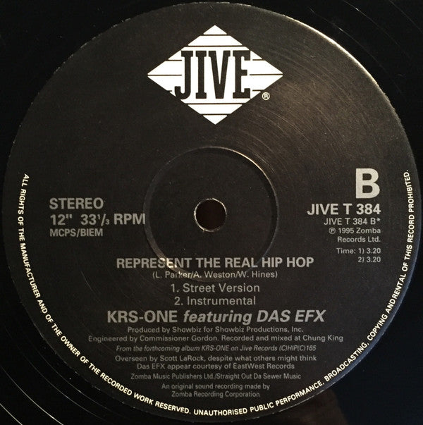 KRS-One - MC's Act Like They Don't Know (12"")