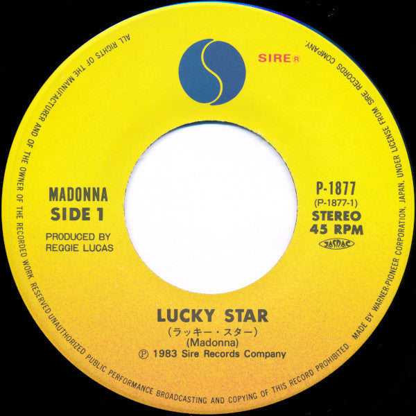 Madonna = マドンナ* - Lucky Star = ラッキー・スター (7"", Single)