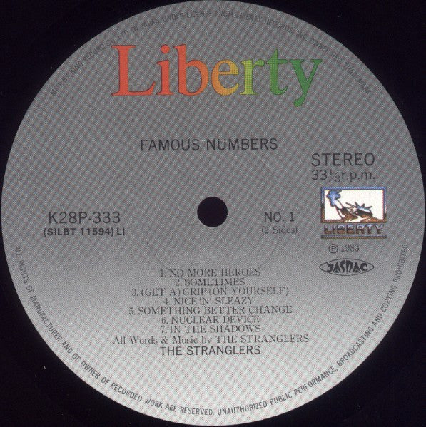 The Stranglers - Famous Numbers (LP, Comp)