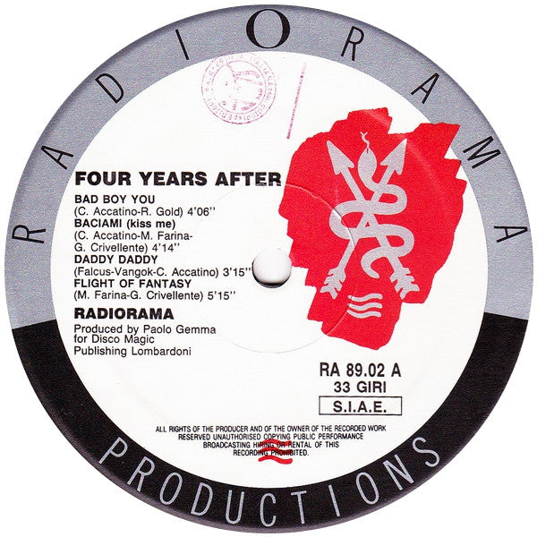 Radiorama - Four Years After (LP, Album)