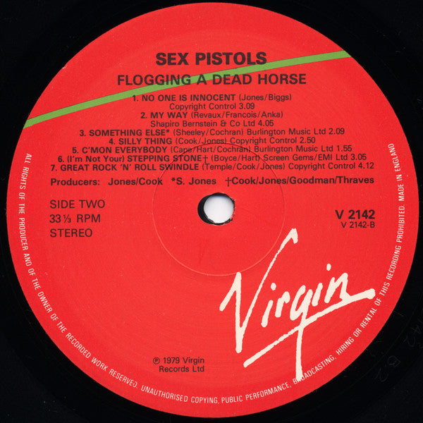 Sex Pistols - Flogging A Dead Horse (LP, Comp)