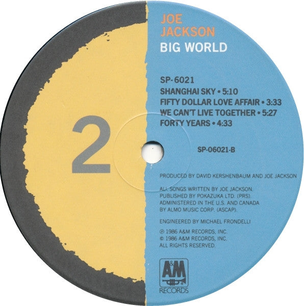 Joe Jackson - Big World (LP + LP, S/Sided + Album, Ind)